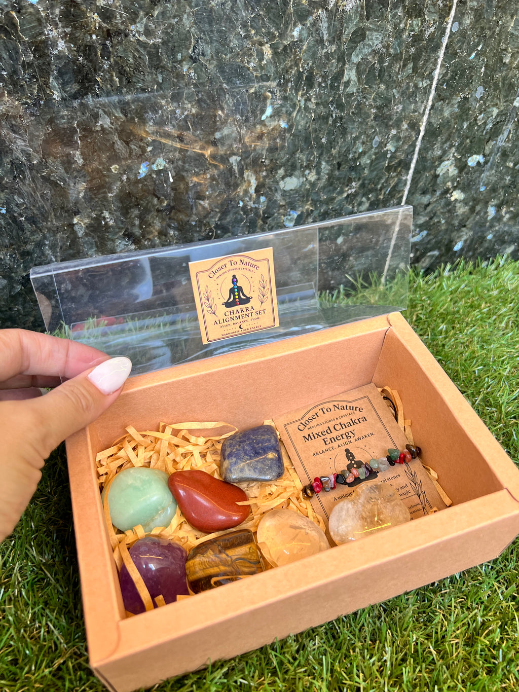 Seven Chakra Alignment Intention Crystal Gift Set