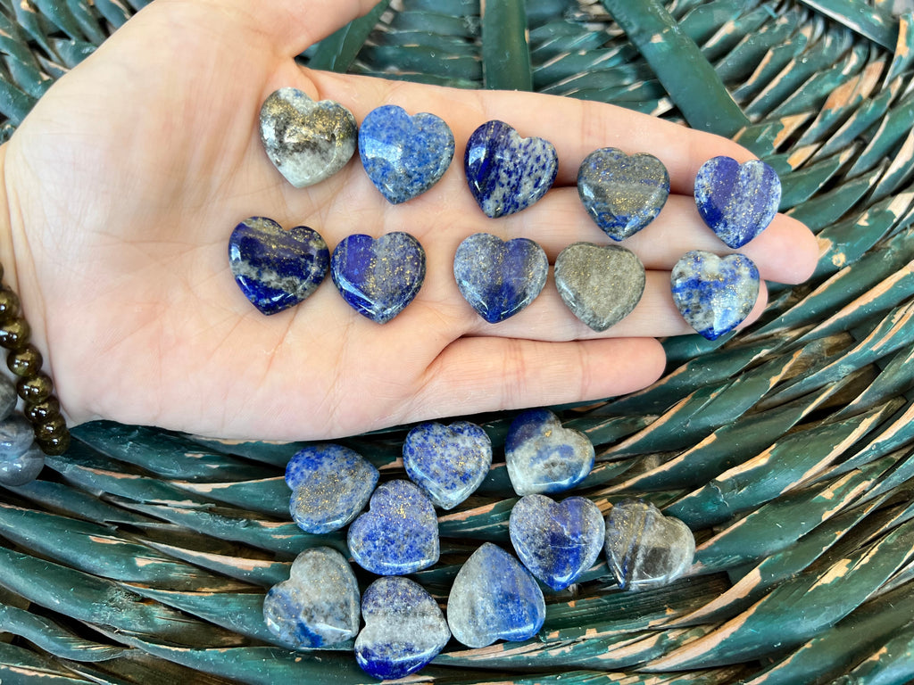 Natural Lapis Lazuli Mini Crystal Heart