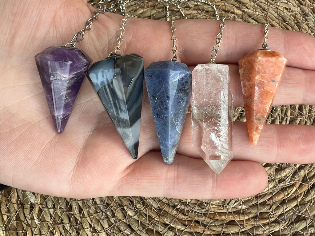 Natural Crystal Pendulum for Meditation & Energy Work