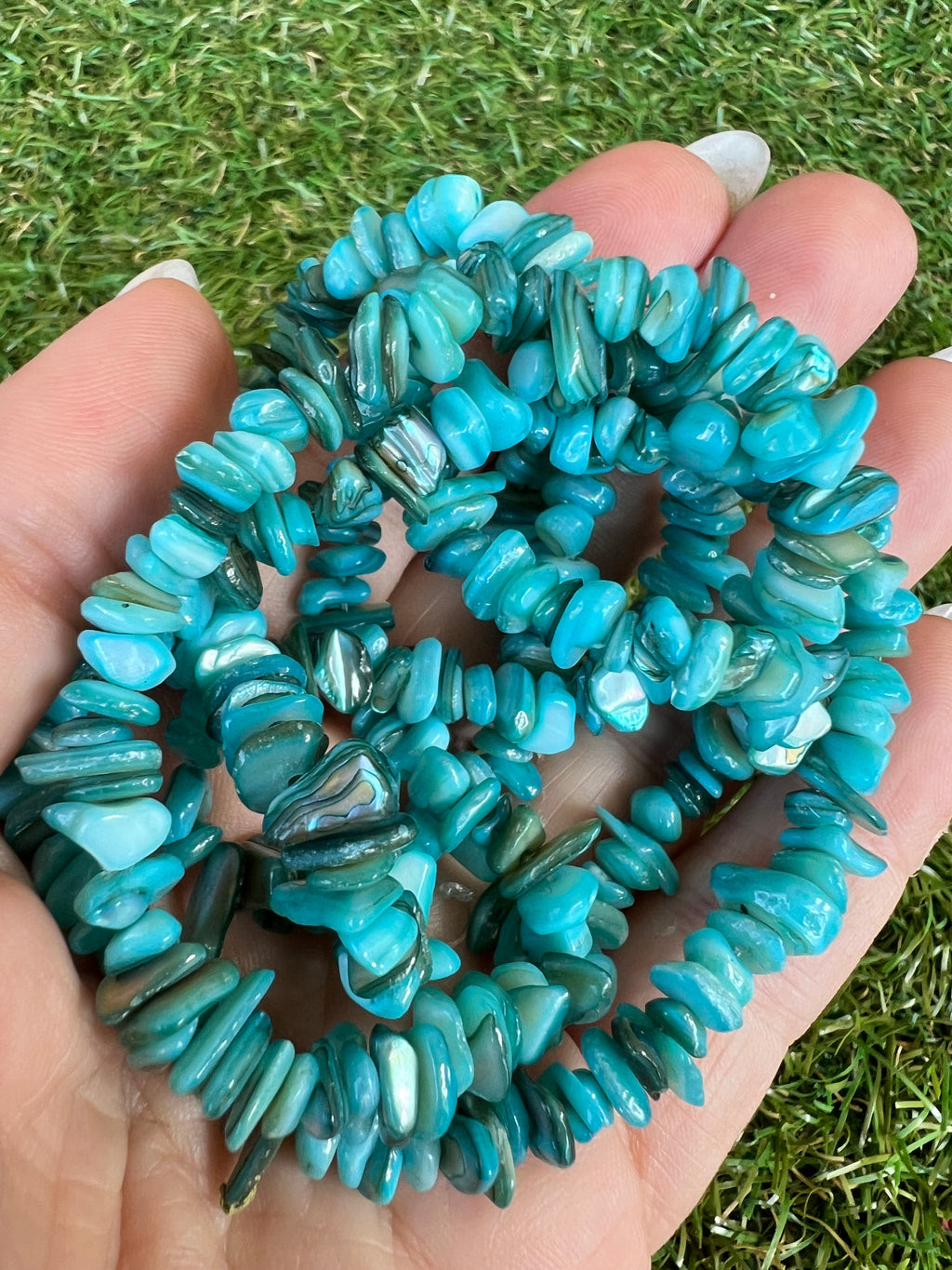 Natural Dyed Shell Chip Necklace | Lightweight Coastal Style Necklace