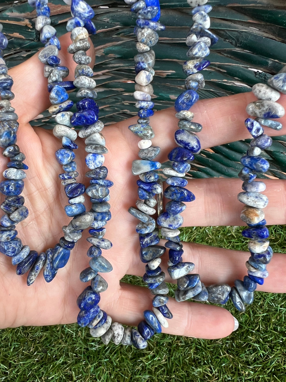 Natural Lapis Lazuli Chip Necklace | Genuine Irregular Gemstone Chips | Wisdom, Truth & Inner Power