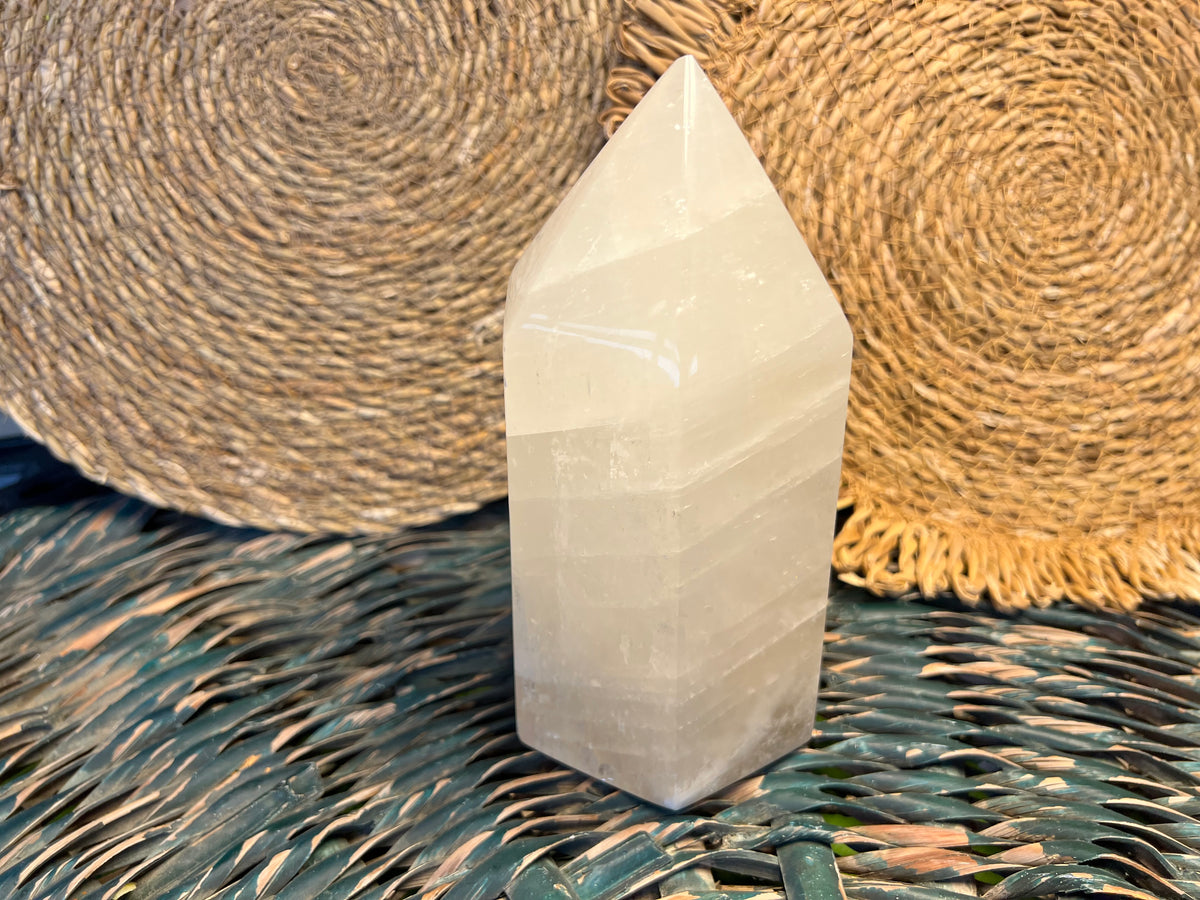 Honey Calcite Statement Crystal Tower – 2,123 g