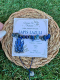 Natural Lapis Lazuli Zodiac Bracelet – Truth, Wisdom & Intuition | Libra, Sagittarius & Taurus