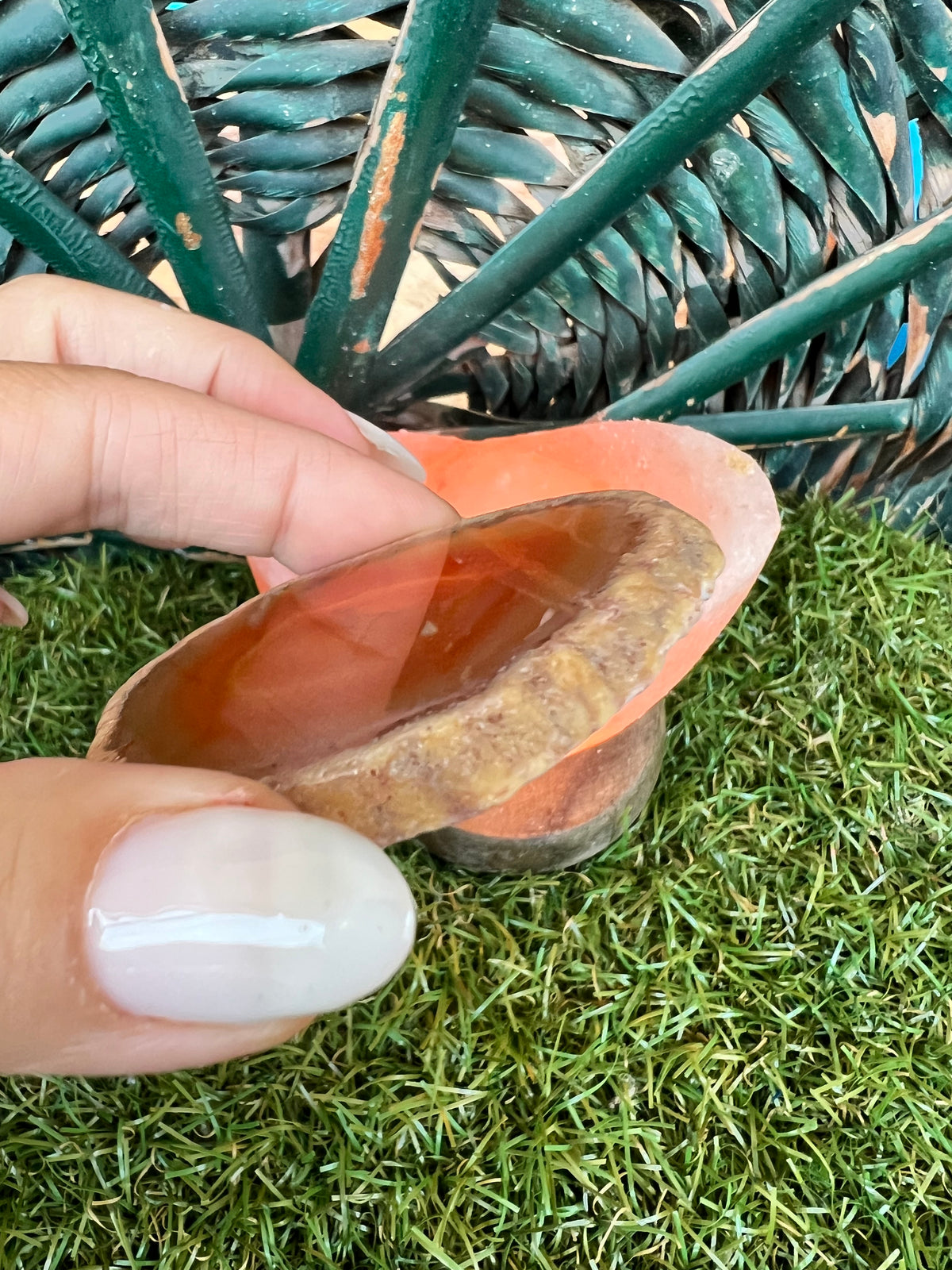 Natural Druzy Agate Slice – Energy, Balance & Protection | 38 g