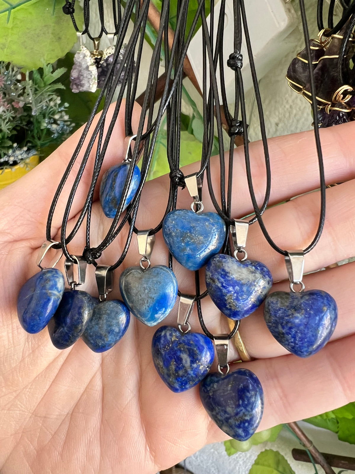 Natural Lapis Lazuli Heart Necklace