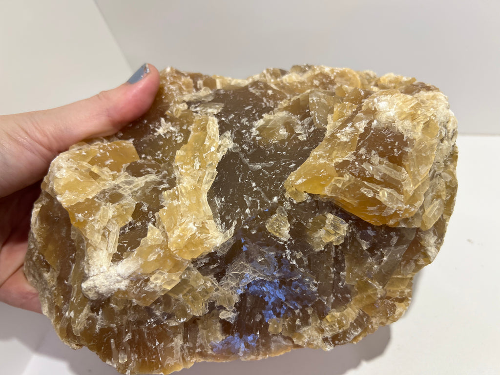 Natural Raw Honey Calcite Standing Display Piece | Confidence & Abundance - Special Price - 3.955 Kg & 429 g