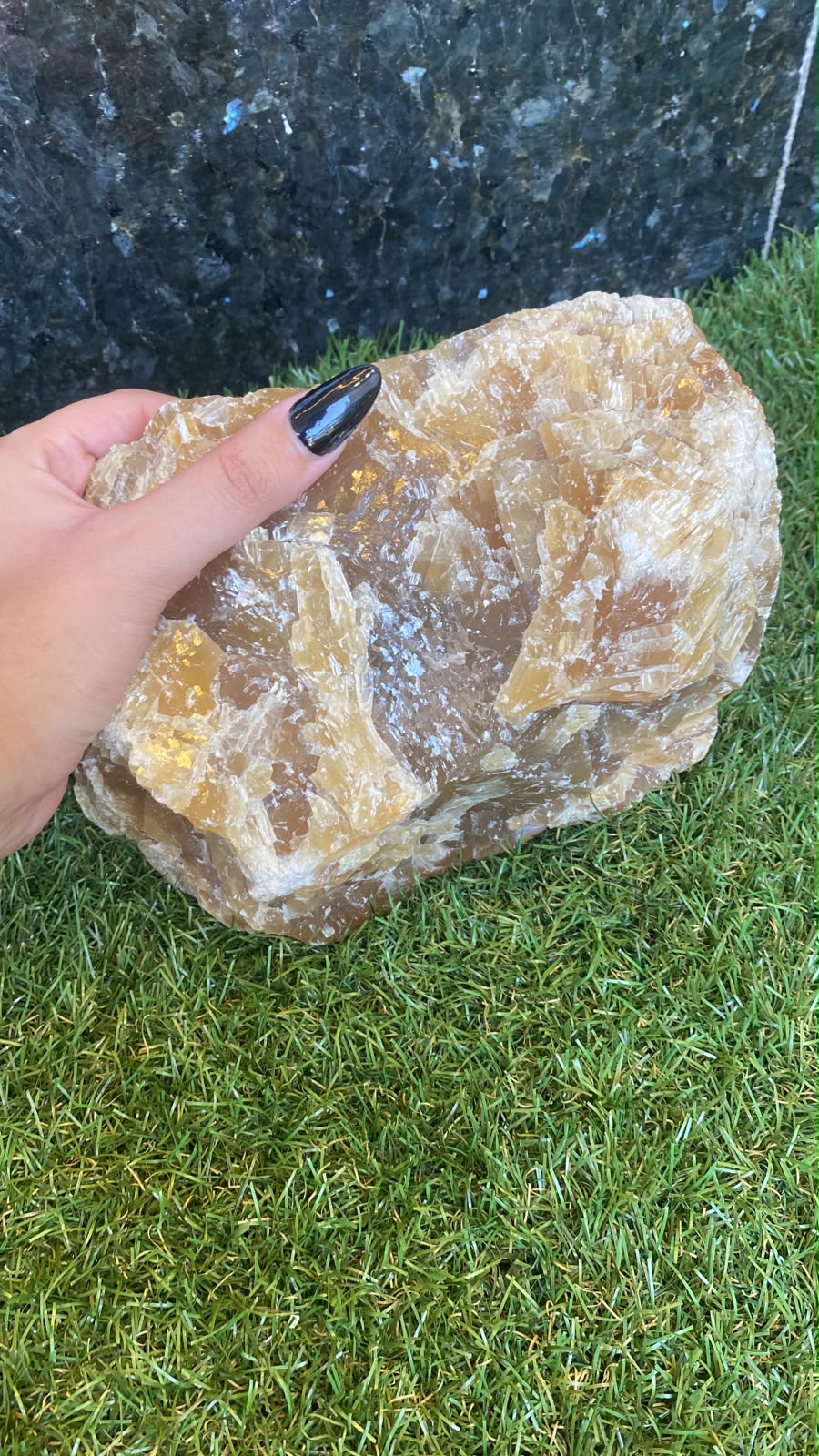 Natural Raw Honey Calcite Standing Display Piece | Confidence & Abundance - Special Price - 3.955 Kg & 429 g