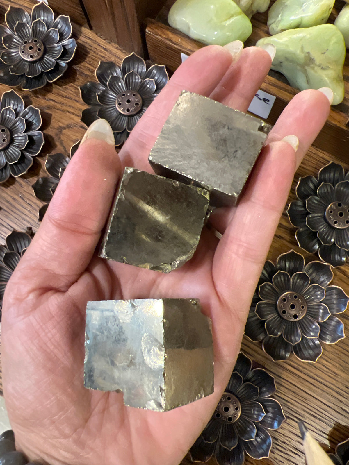 Natural Pyrite Cubes (Raw Cubic Pyrite Crystals)