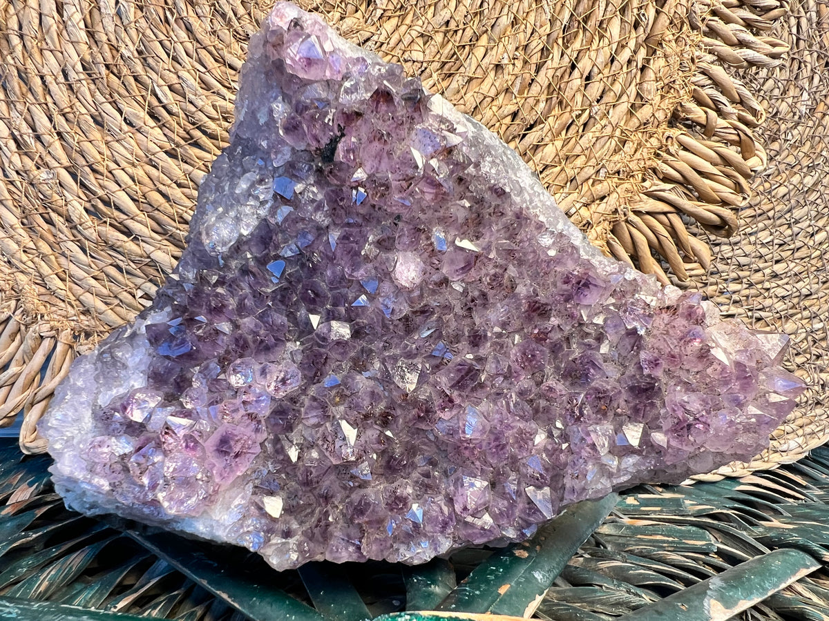Natural Amethyst Cluster – Protection & Calm Display Crystal | 1,574 g