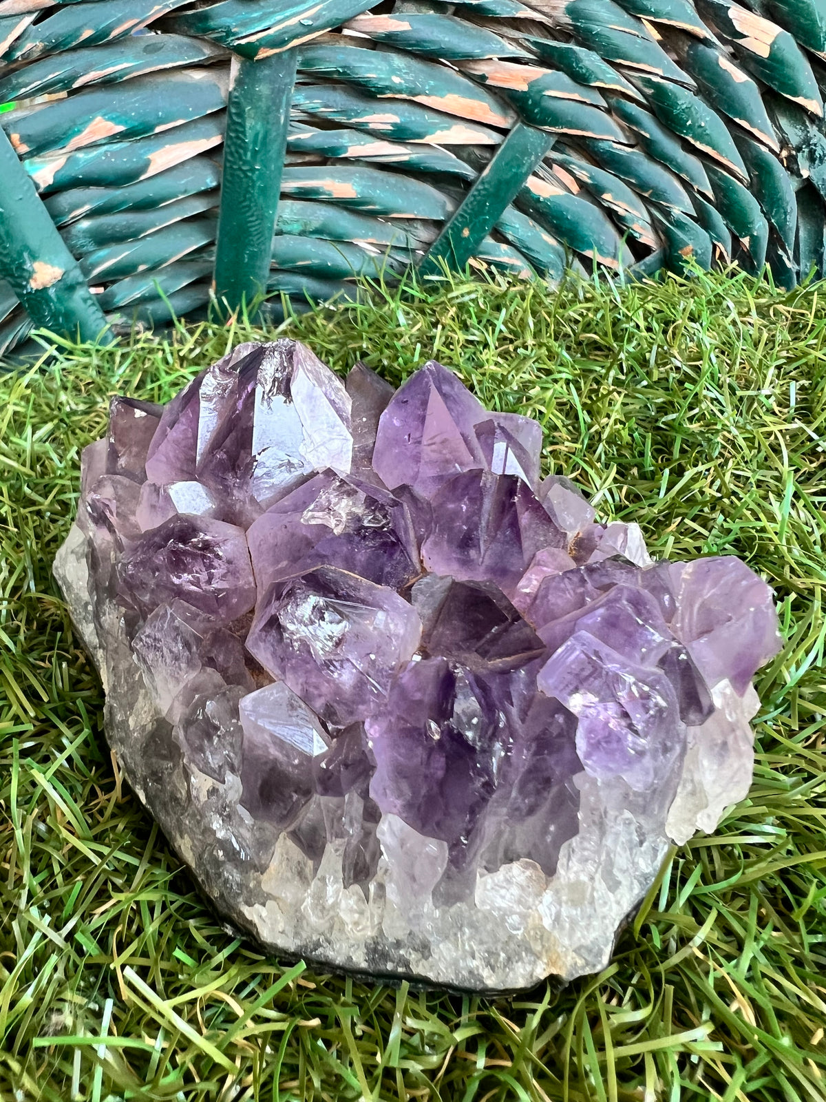 Natural Deep Purple Amethyst Cluster – 379 g | Calm, Protection & Intuition