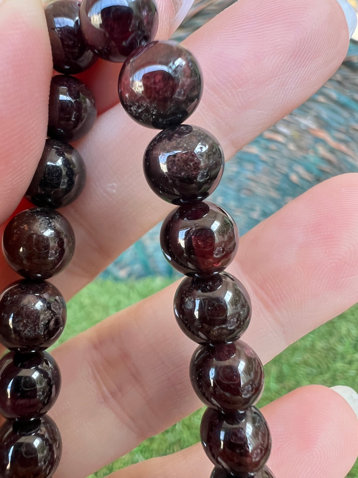 Natural Garnet Bracelet – Passion, Love, Vitality & Confidence | 8 mm