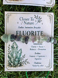 Natural Fluorite Zodiac Bracelet – Clarity, Focus & Balance | Gemini, Capricorn & Aquarius