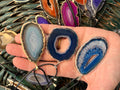 Natural Agate Slice Necklace – Choose Your Color (Adjustable Cord)