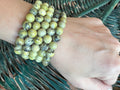 Natural Serpentine 8mm Beaded Bracelet | Protection, Renewal & Kundalini Energy Crystal Bracelet
