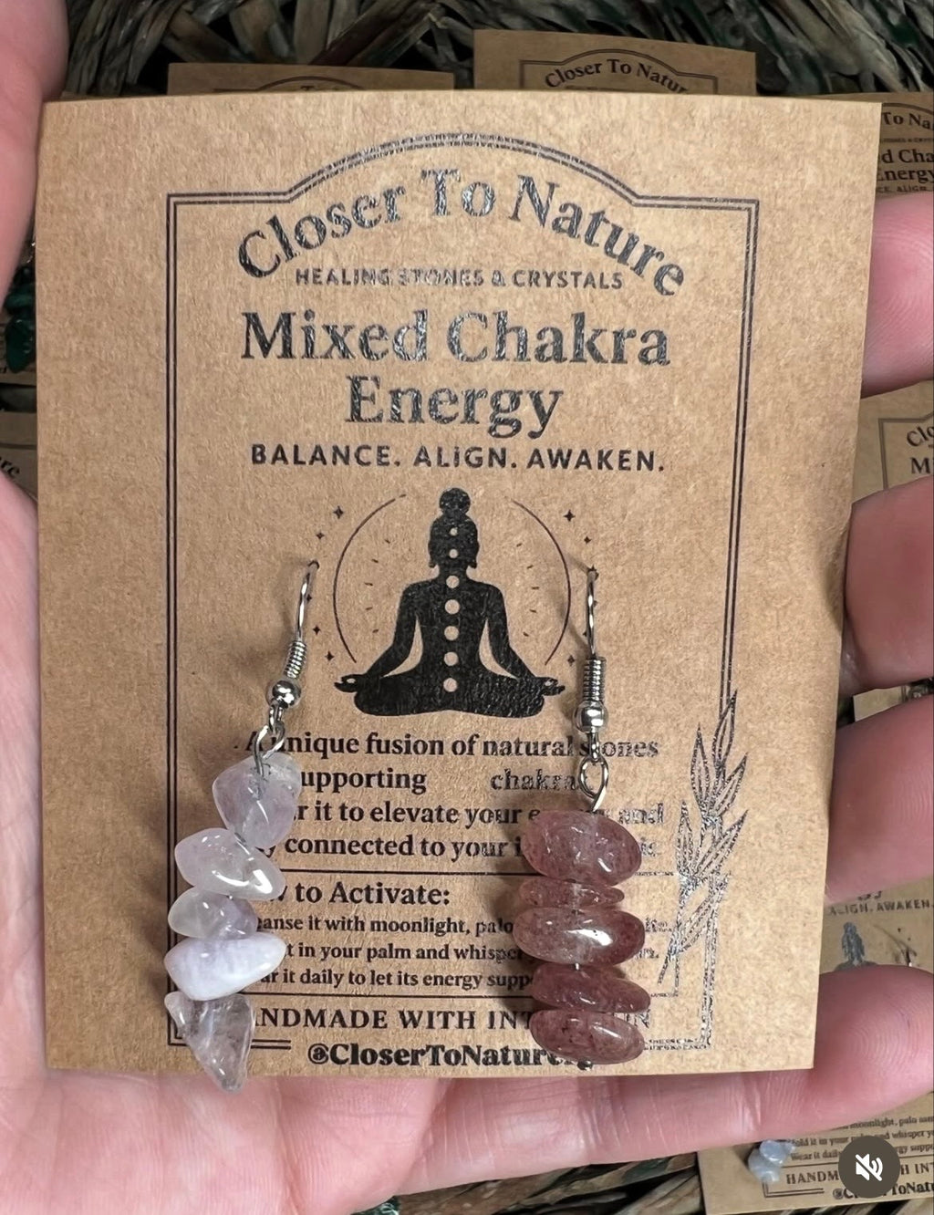 Natural Crystal Chip Earrings Collection