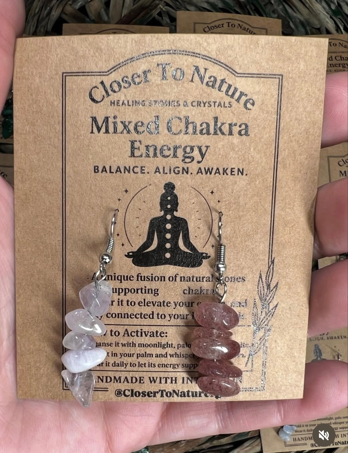 Natural Crystal Chip Earrings Collection