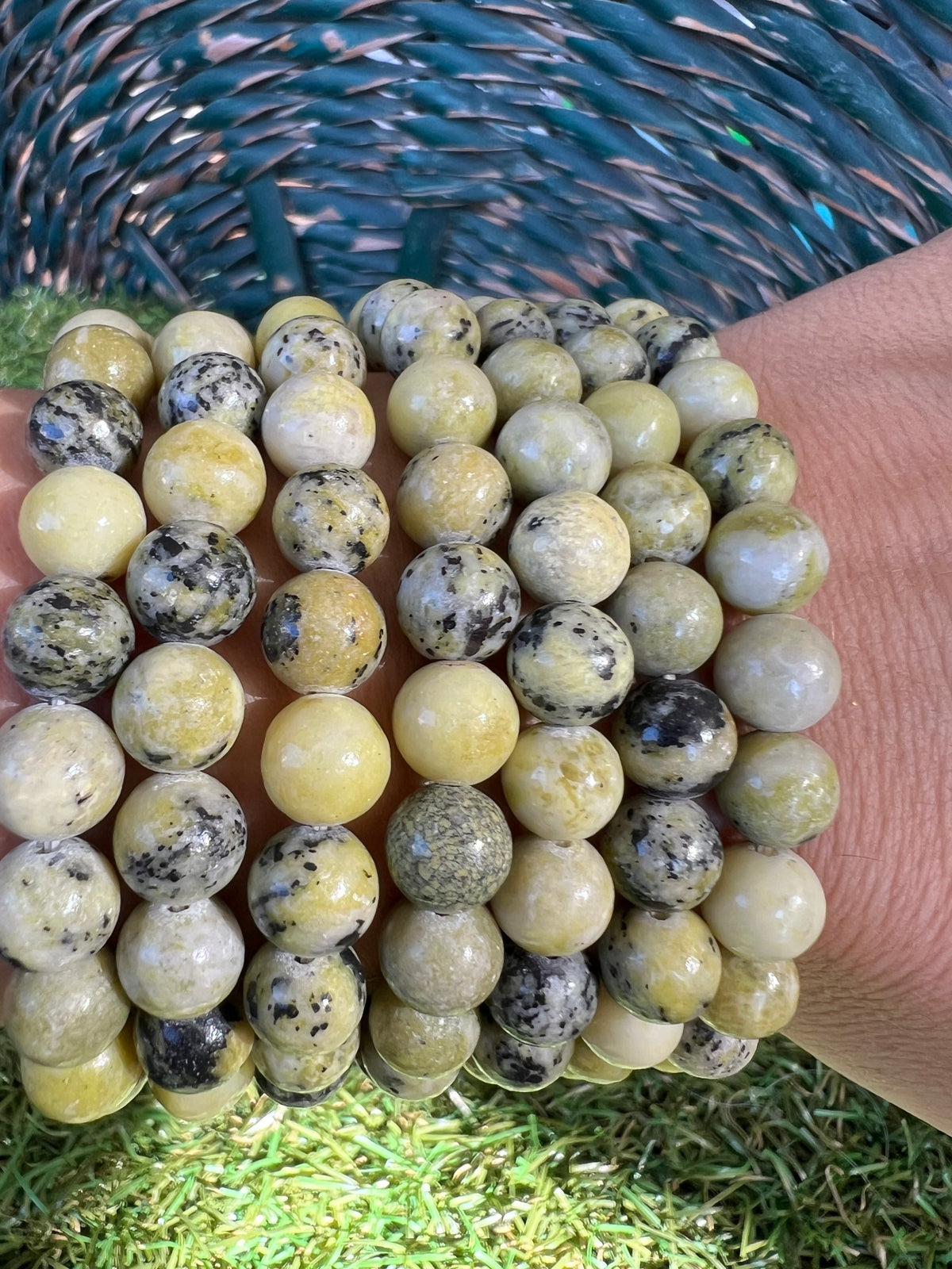 Natural Serpentine 8mm Beaded Bracelet | Protection, Renewal & Kundalini Energy Crystal Bracelet