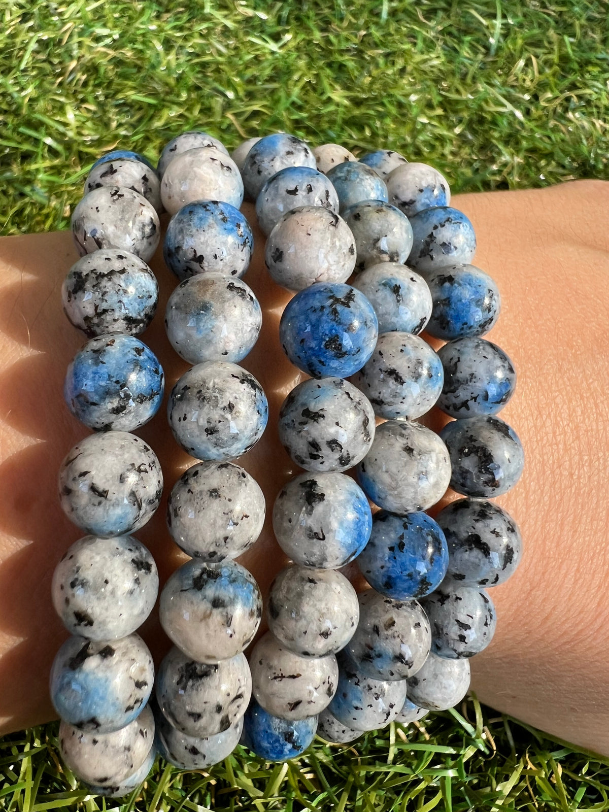 Natural K2 Jasper Intuition & Higher Awareness Bracelet – 8mm Genuine Elastic Beaded Bracelet