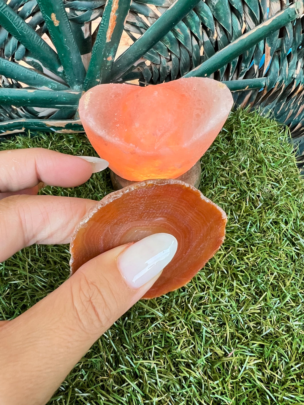 Natural Agate Eye Slice – Grounding, Balance & Protection | 36 g