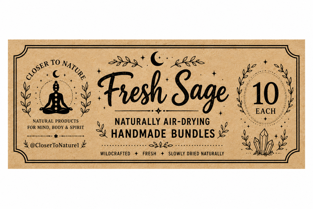 Fresh Sage Smudge Bundle – Natural Cleansing Stick