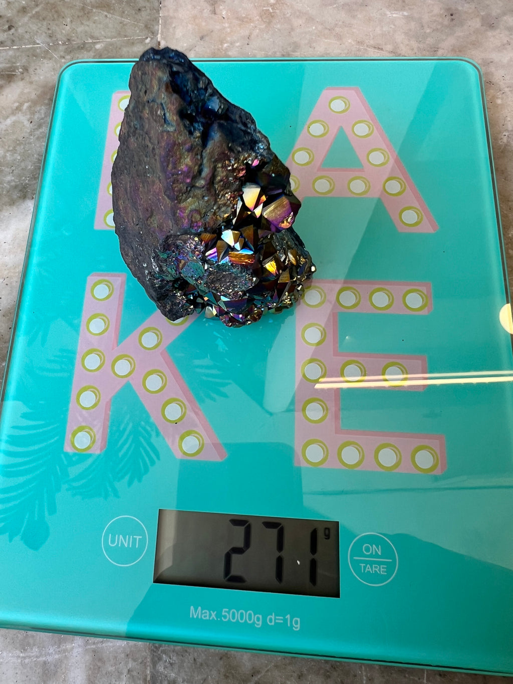 Natural Rainbow Aura Quartz Cluster – 271 g