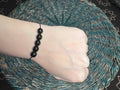 Natural Black Onyx Beaded Bracelet | Protection, Strength & Grounding Crystal Bracelet
