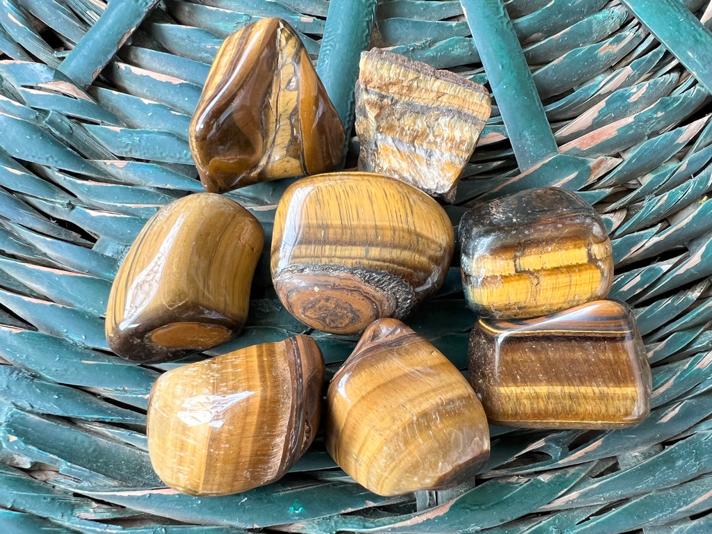 Natural Polished Tiger’s Eye Tumble Stone