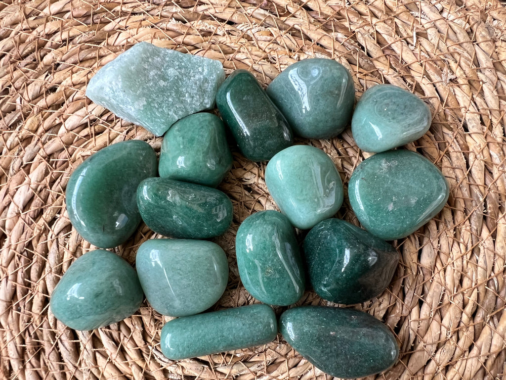Natural Polished Green Aventurine Tumble Stone