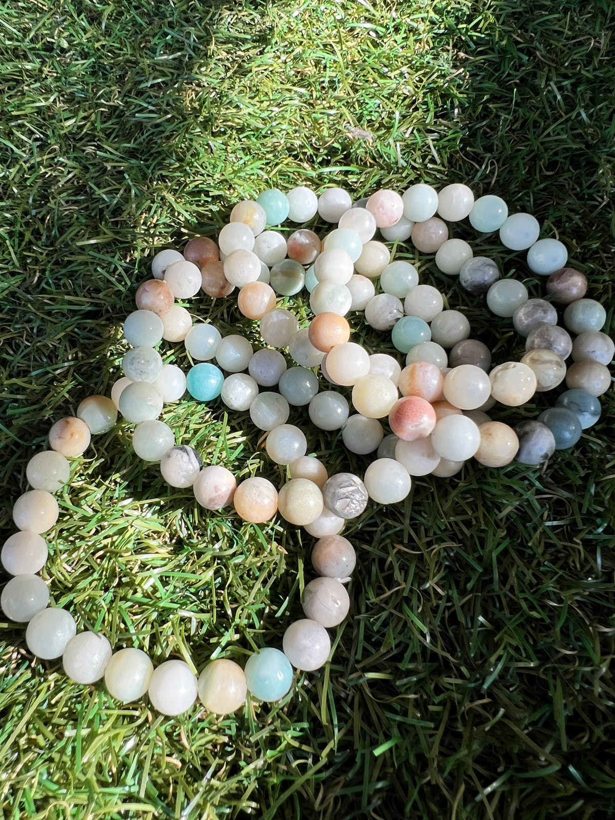 Natural Amazonite 8mm Beaded Bracelet | Communication, Calm & Good Luck Crystal Bracelet