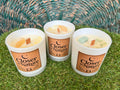 Handmade Natural Soy Crystal Candle with Wooden Wick | Genuine Crystal Scented Candle