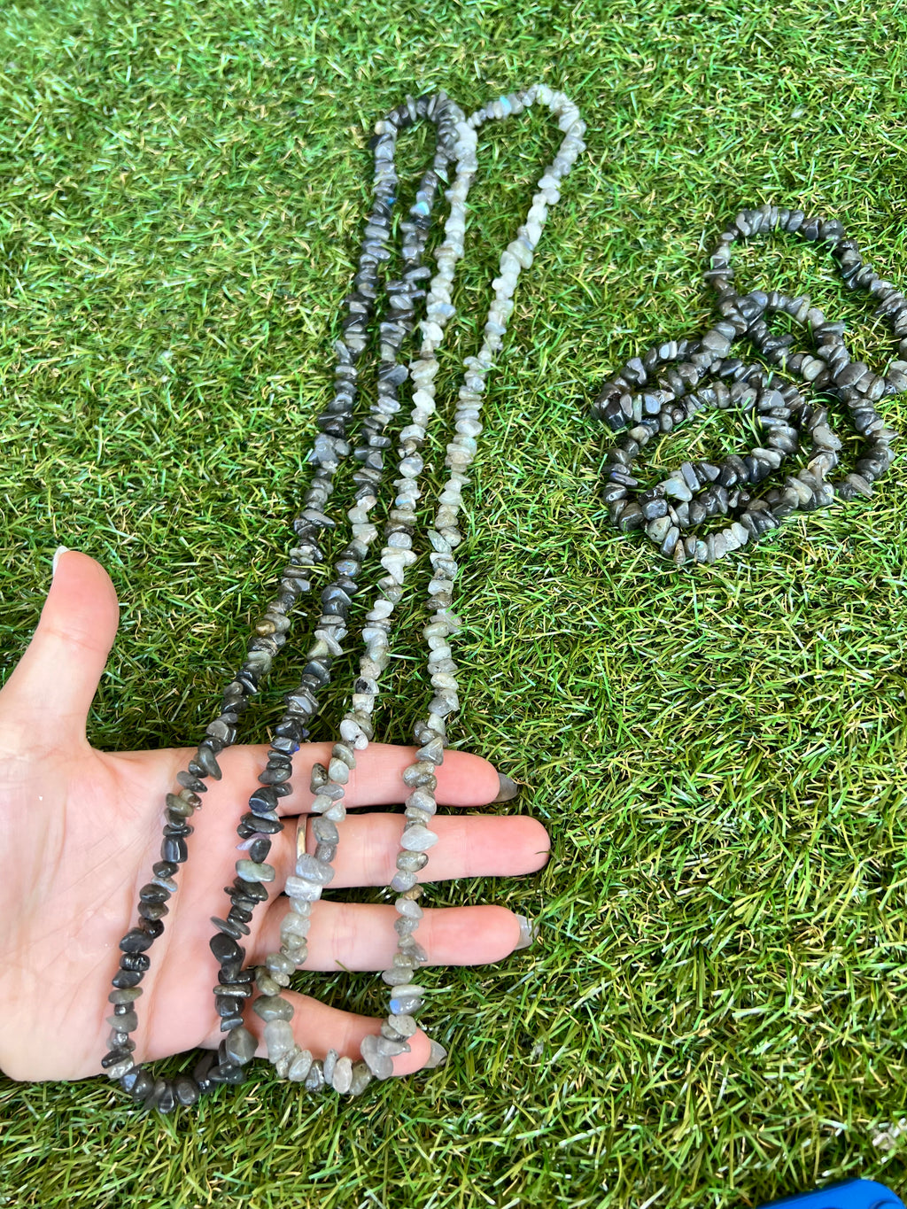 Natural Labradorite Chip Necklace | Genuine Irregular Gemstone Chips | Protection, Intuition & Transformation