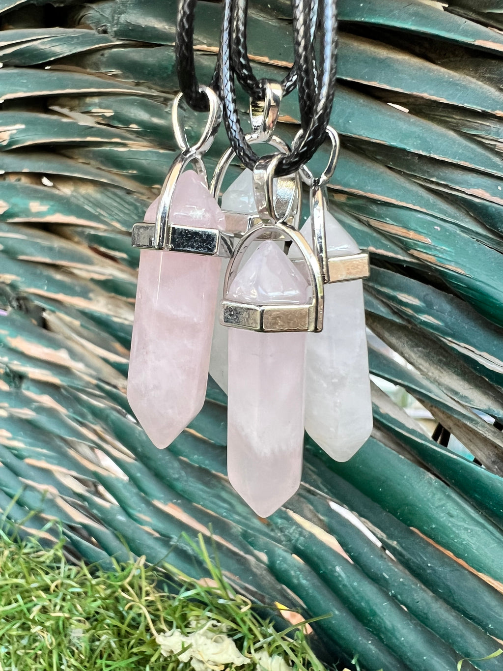 Natural Rose Quartz Hexagonal Point Pendant Necklace | Love, Self-Love & Emotional Healing