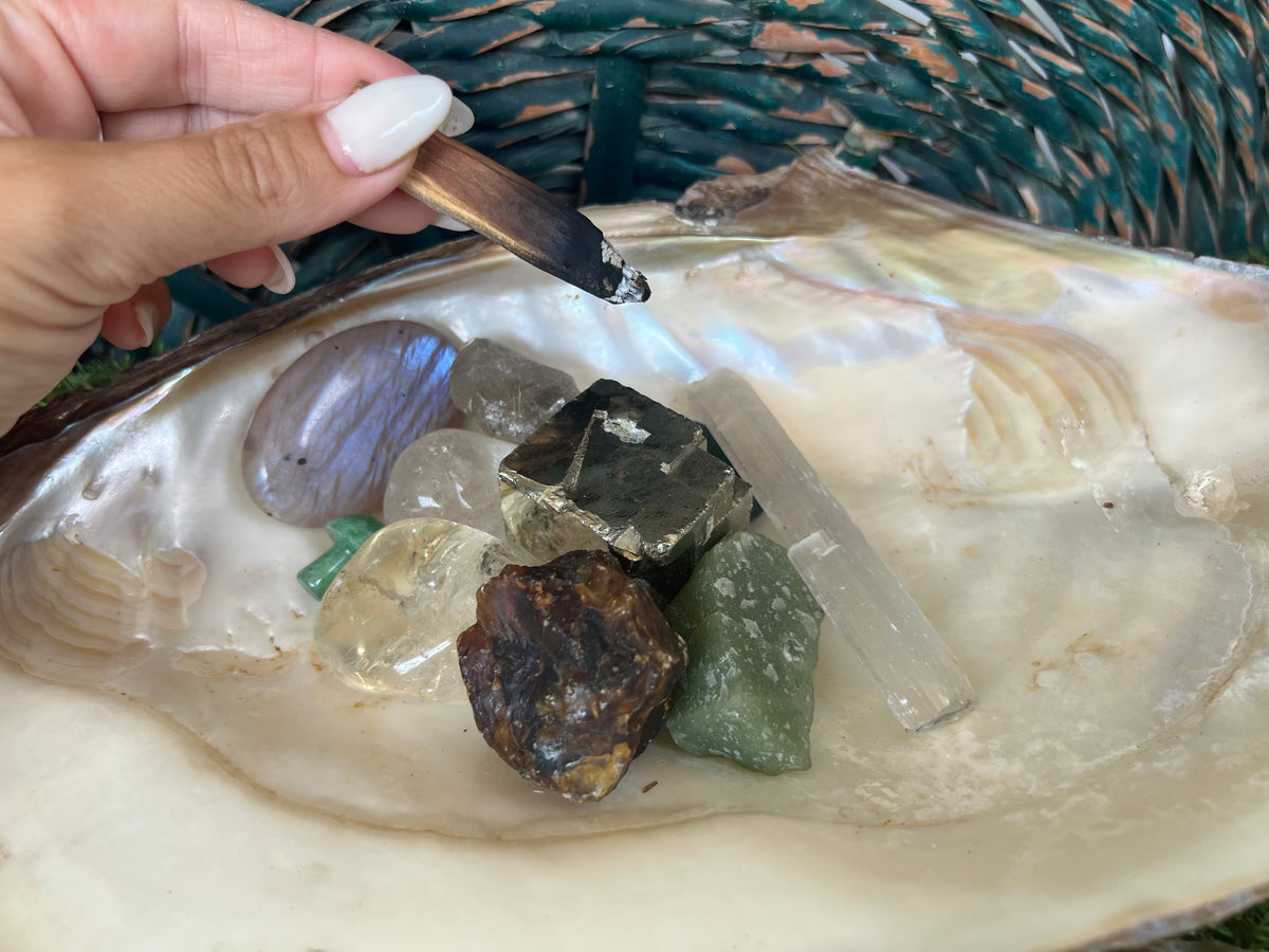 Natural Abalone Shell | Cleansing, Smudging & Ritual Bowl
