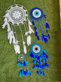 XL White Dream Catcher – Peace, Protection & Serene Energy | Large Feather Wall Hanging