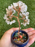 Clarity & Energy Crystal Quartz Bonsai Crystal Tree in Ceramic Vase