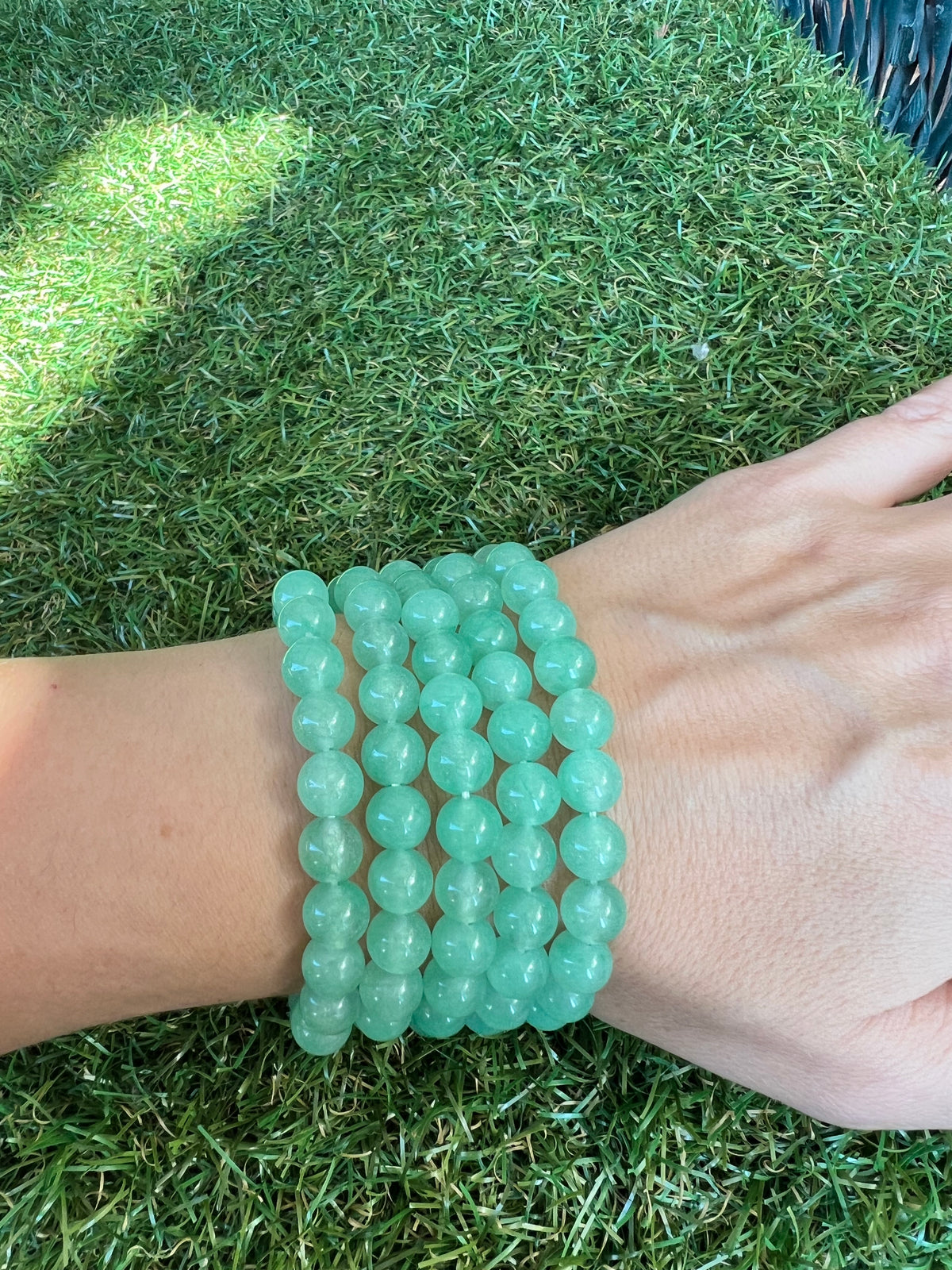 Natural Green Aventurine 8mm Beaded Bracelet | Luck, Prosperity & Opportunity Crystal Bracelet