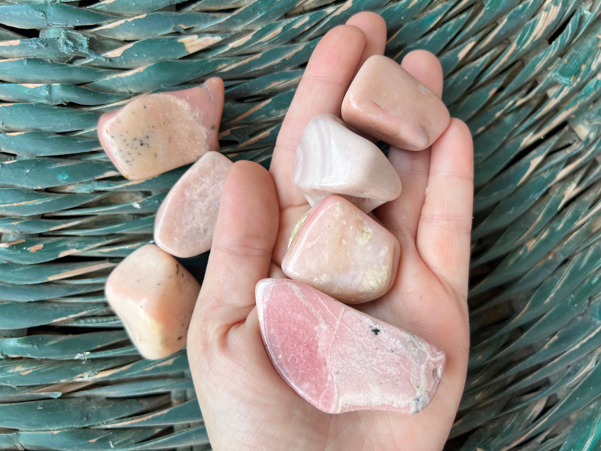 Natural Polished Pink Opal Tumble