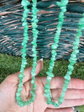 Natural Green Aventurine Chip Necklace | Genuine Irregular Gemstone Chips | Luck, Prosperity & Heart Healing