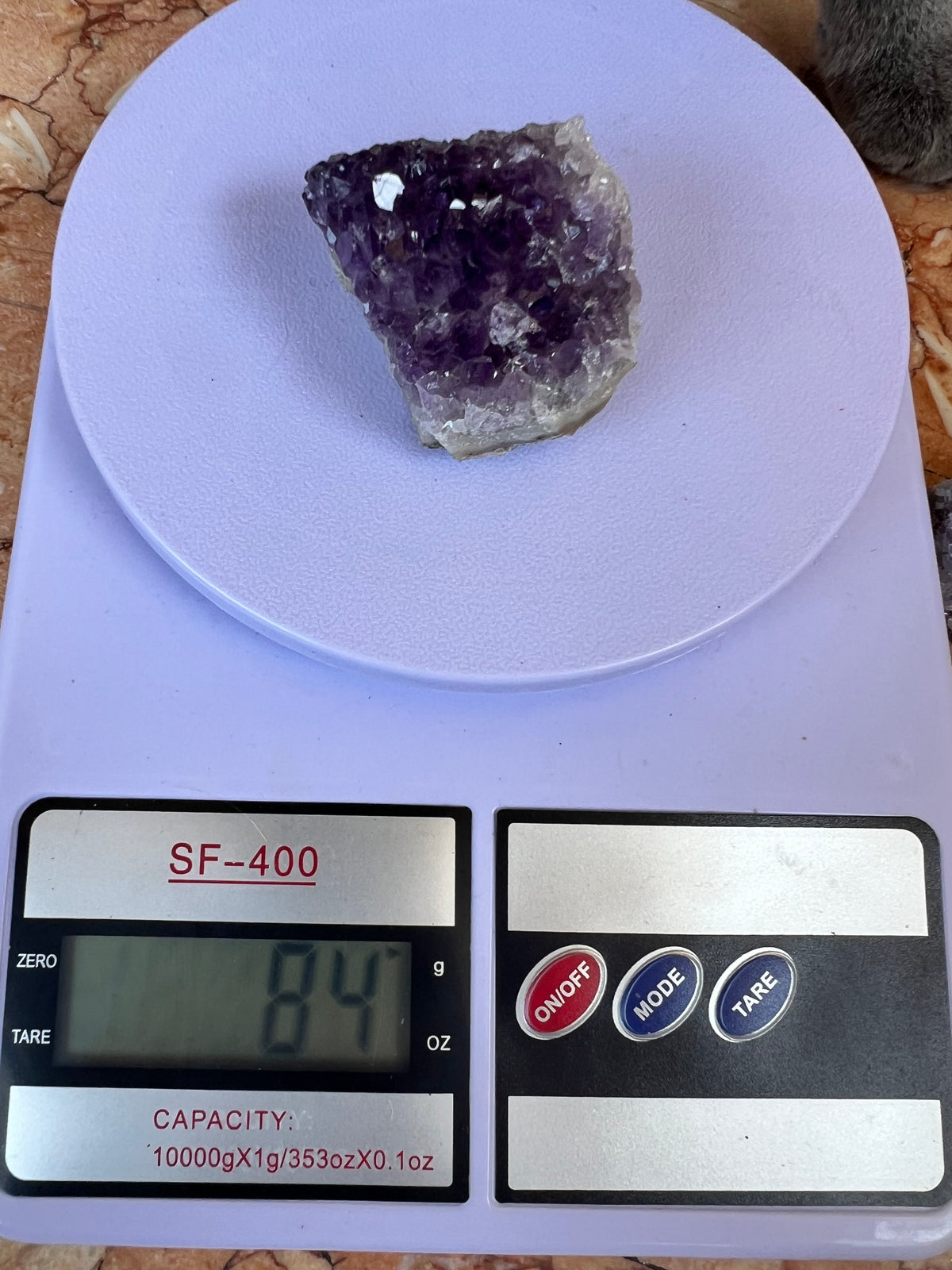 Natural Amethyst Cluster 65 -85 Grams