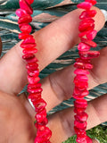 Natural Dyed Shell Chip Necklace | Lightweight Coastal Style Necklace