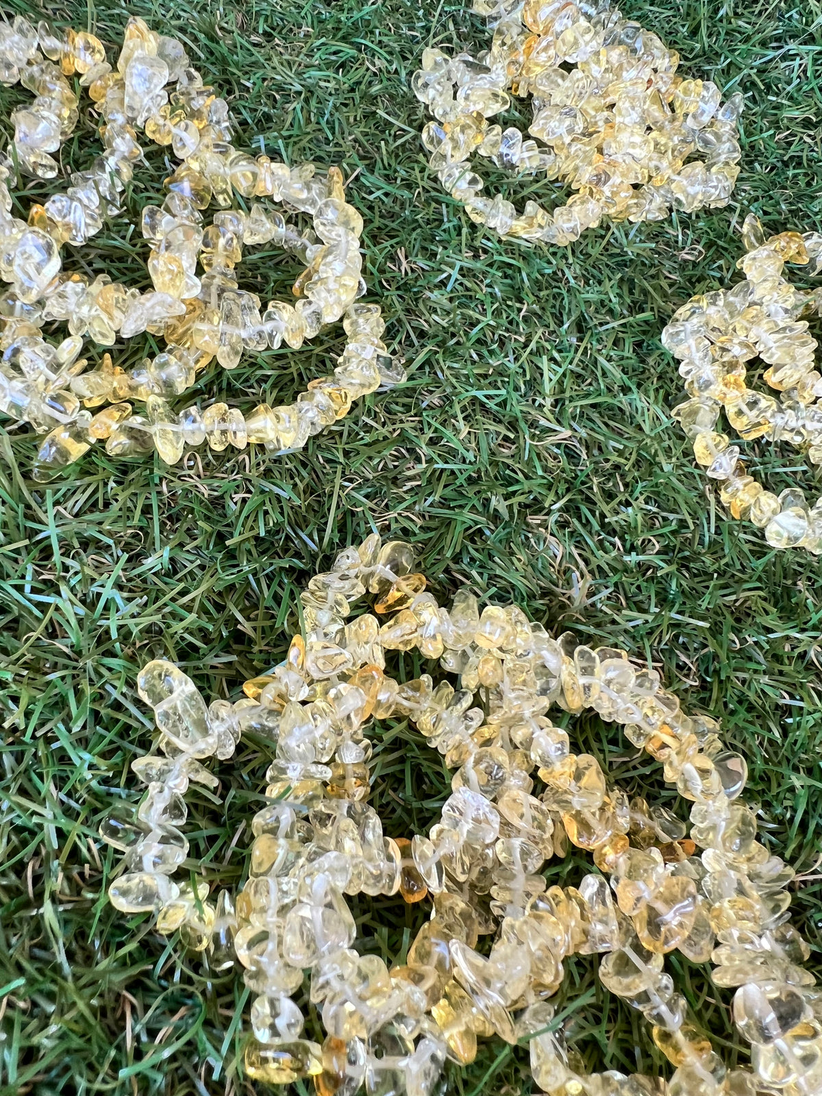 Natural Citrine Chip Necklace | Genuine Irregular Gemstone Chips | Abundance, Success & Positive Energy