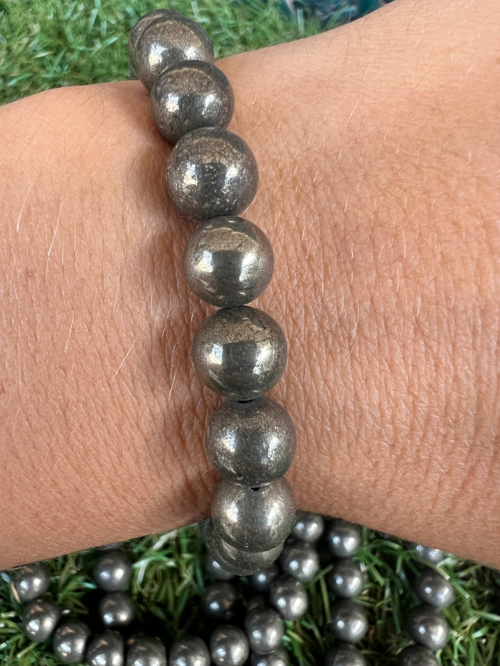 Natural Pyrite Bracelet – Wealth, Abundance & Success | 8 mm