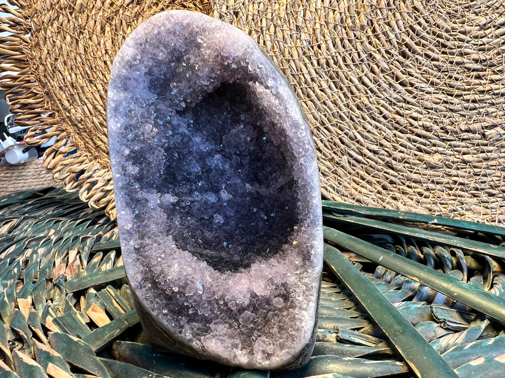 Natural Amethyst Druzy Freeform – Polished Standing Crystal | 554 g
