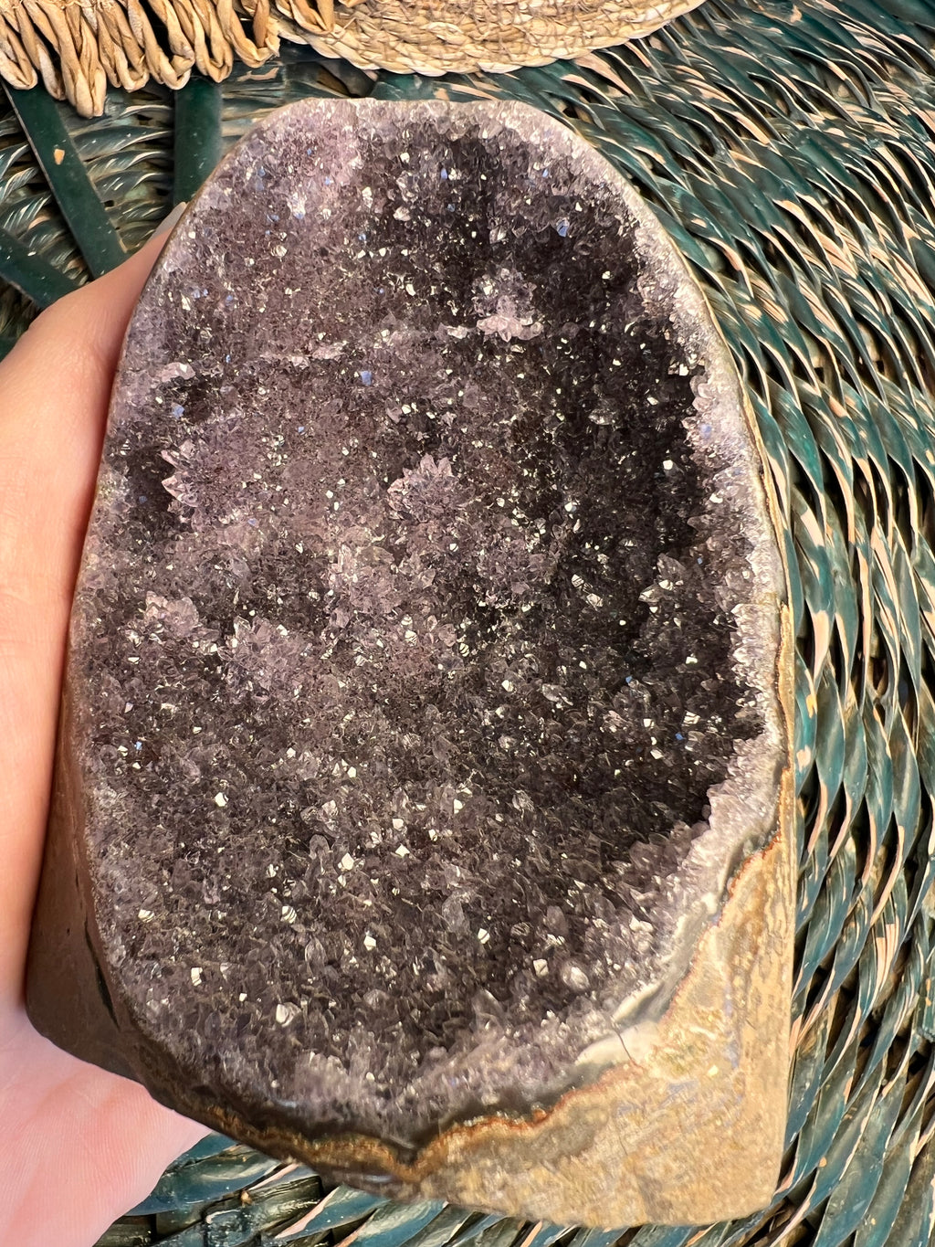 Natural Amethyst Druzy Freeform – Polished Standing Crystal | 723 g