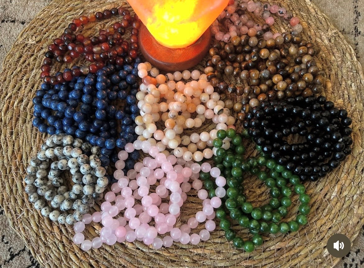 Natural Nephrite Jade Prosperity & Good Fortune Bracelet – 8mm Genuine Elastic Beaded Bracelet