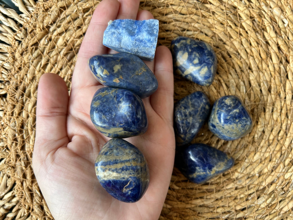 Natural Polished Sodalite Tumble