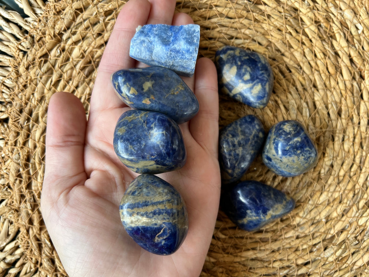 Natural Polished Sodalite Tumble