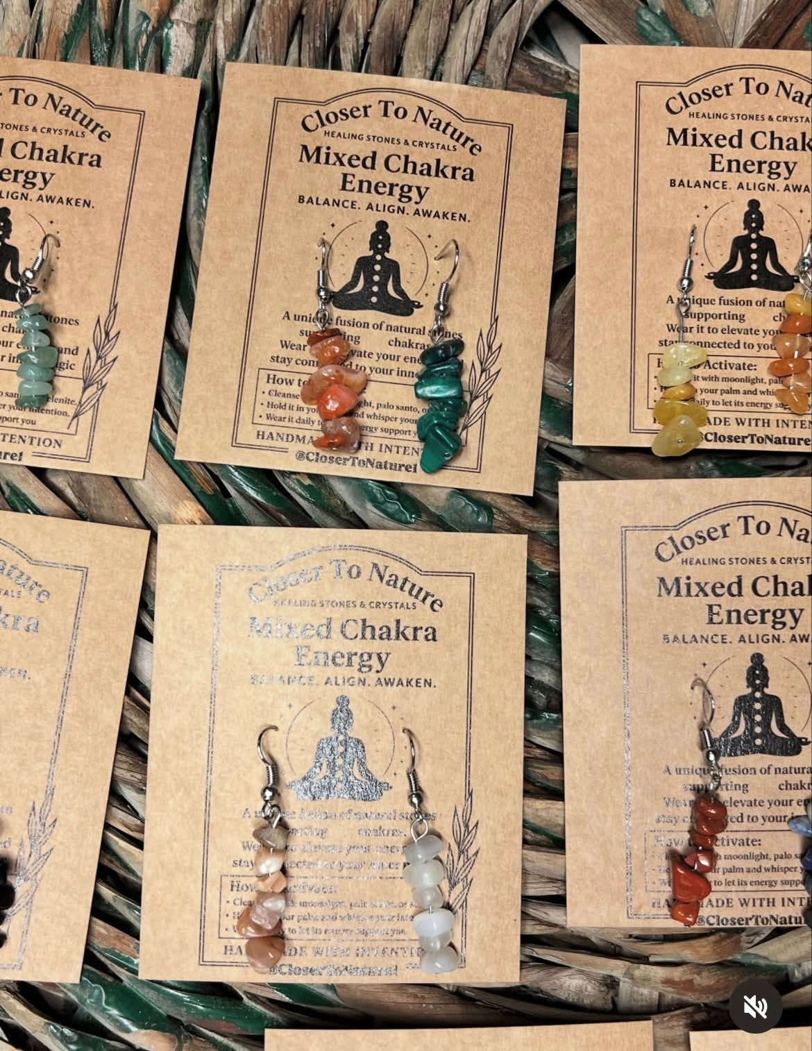Natural Crystal Chip Earrings Collection