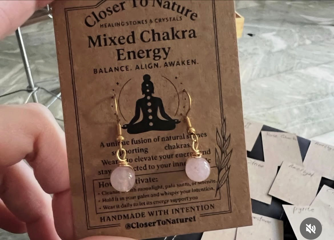 Raw Crystal Drop Earrings Collection