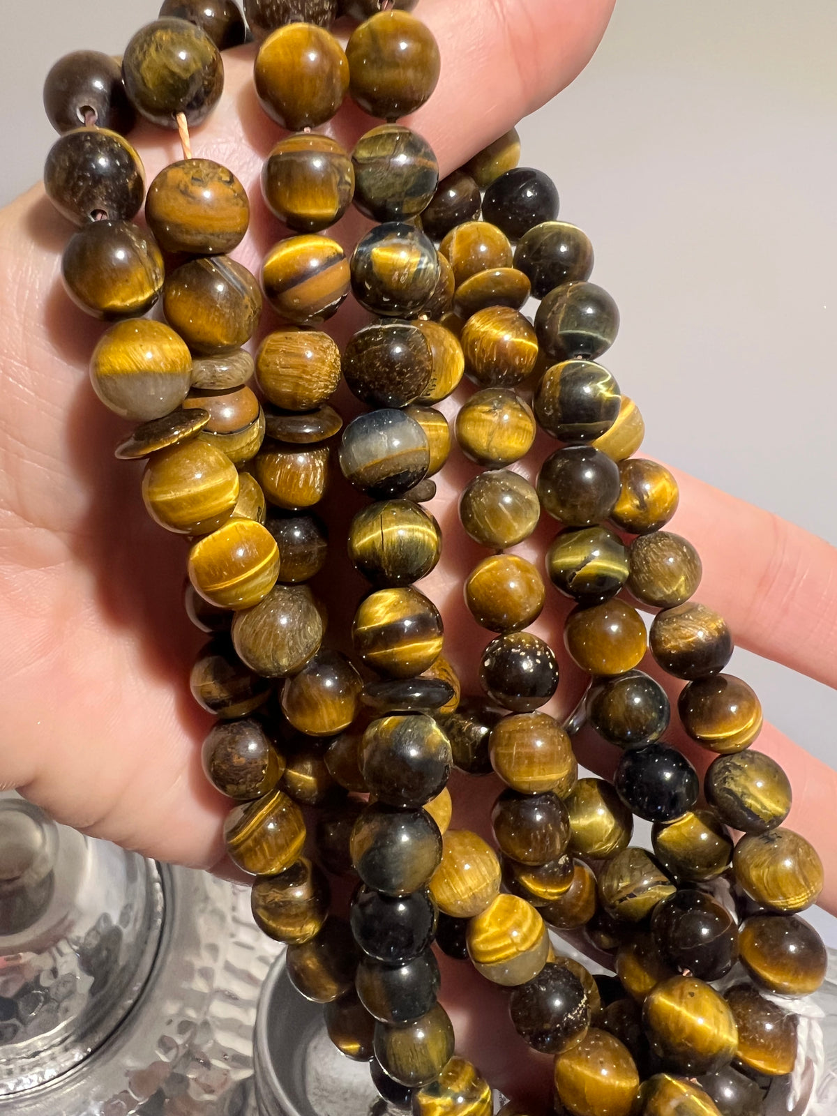 Natural Gemstone Rosary (Misbaha/Tasbih) – Prayer Beads for Peace, Protection & Mindfulness